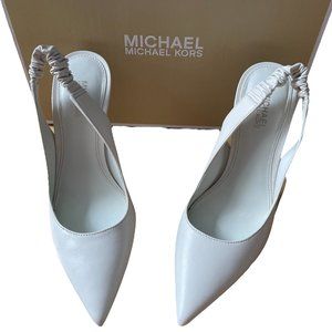 MICHAEL KORS Raleigh Slingback Pump - Lt Cream - US 5M